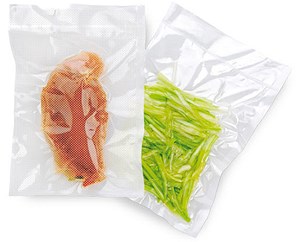  Buste per sottovuoto in vari formati conf. 100pz lisce e goffrate